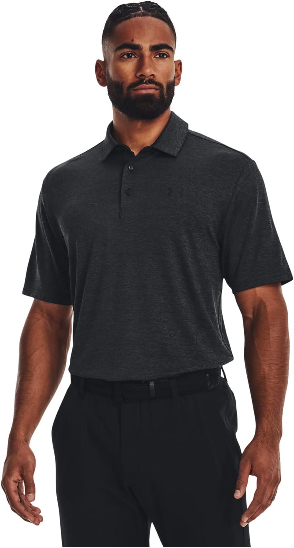 Рубашка-поло Playoff Polo 3.0 Under Armour Golf, цвет Black/Jet Gray/Black