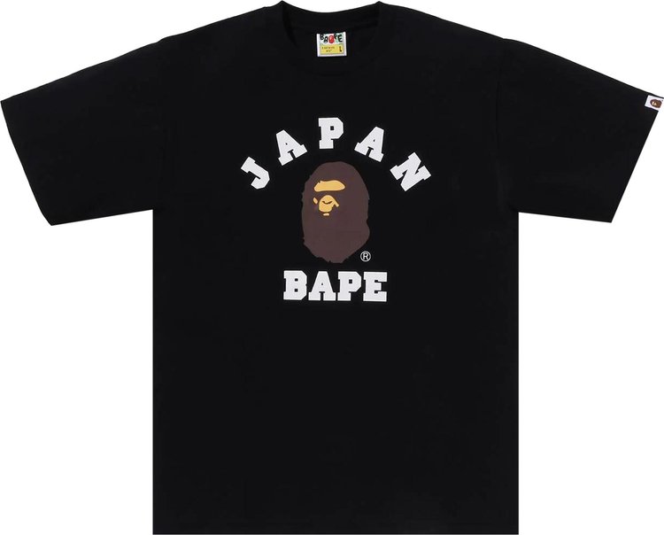 Футболка BAPE Japan College City 'Black', черный