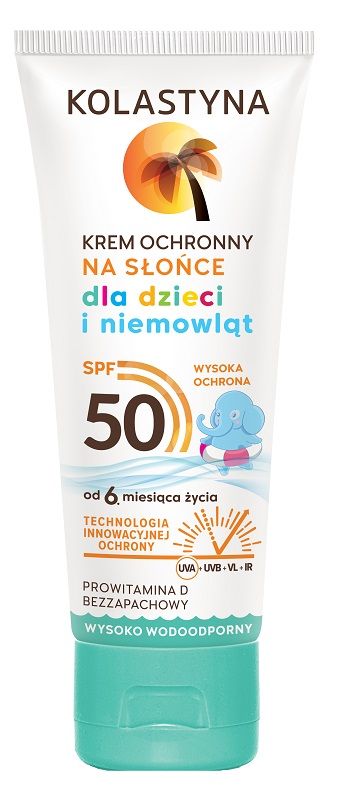 Kolastyna Sun SPF50 защитный крем с фильтром для детей, 75 ml