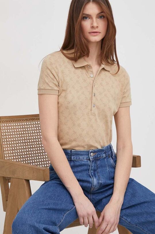 

Рубашка поло Lauren Ralph Lauren, бежевый