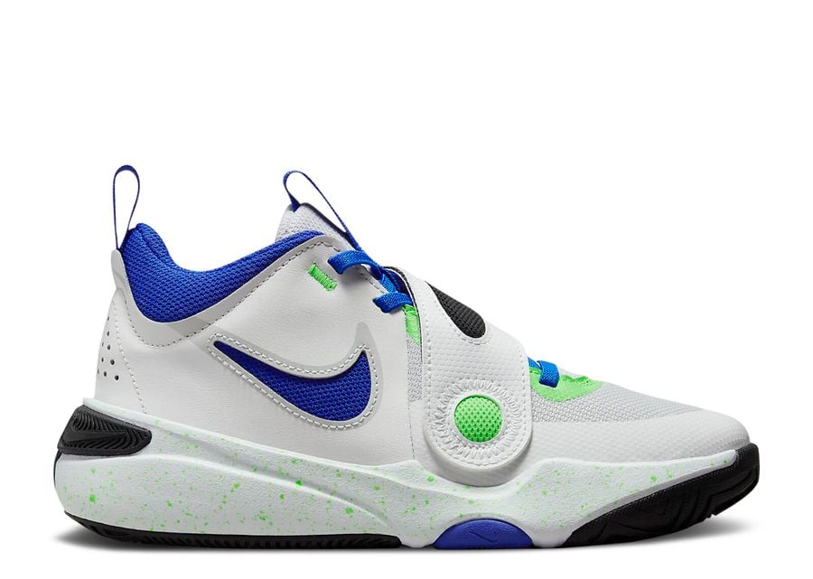 

Кроссовки Nike Team Hustle D11 GS, цвет Green Strike Racer Blue