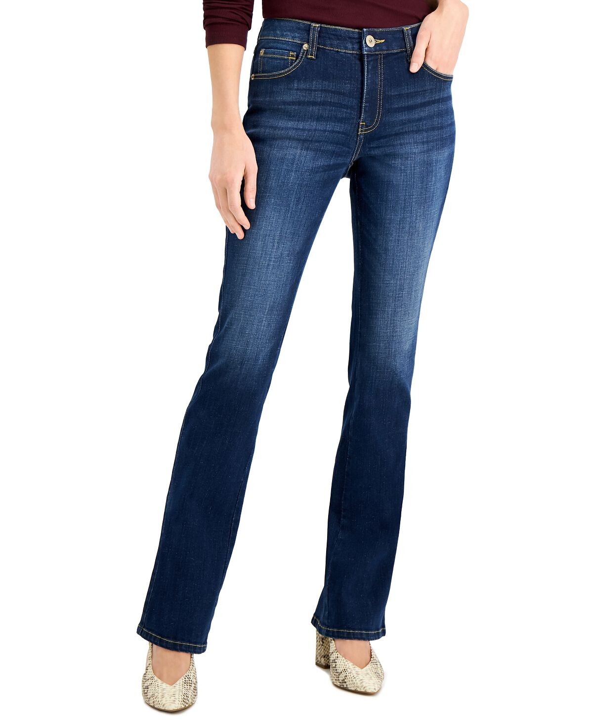 

Джинсы Bootcut Petite со средней посадкой I.N.C. International Concepts