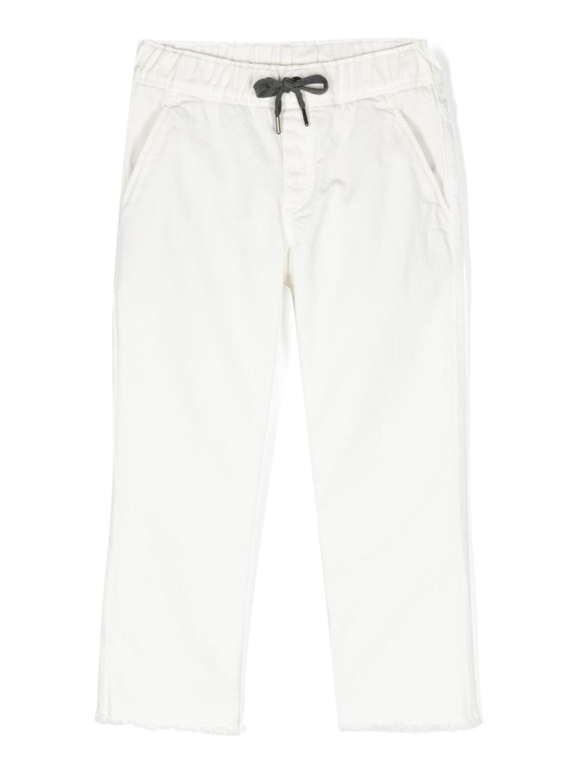 

Brunello Cucinelli Kids джинсы с кулиской, белый