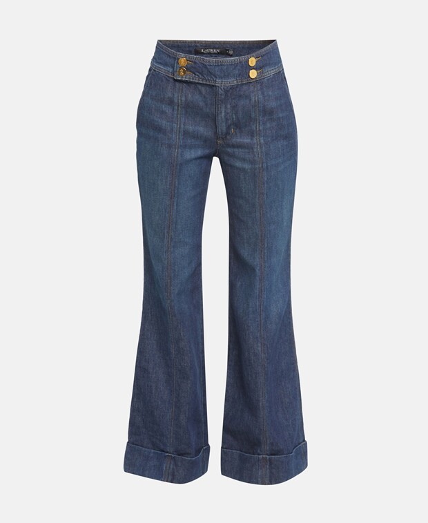 

Джинсы с вырезом Lauren Ralph Lauren, синий