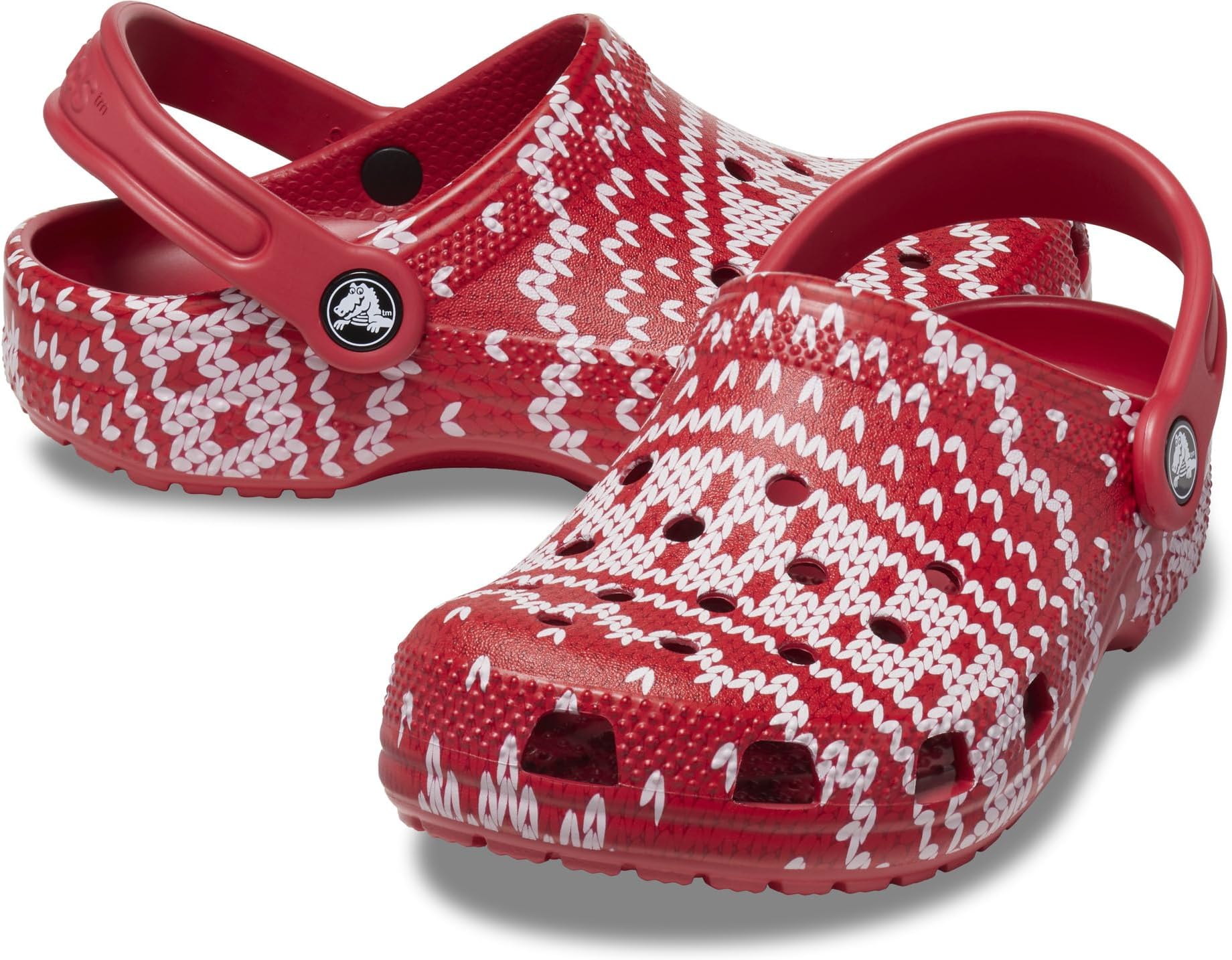 цена Сабо Classic Clog - Seasonal Graphic Crocs, цвет Multi/Holiday Sweater