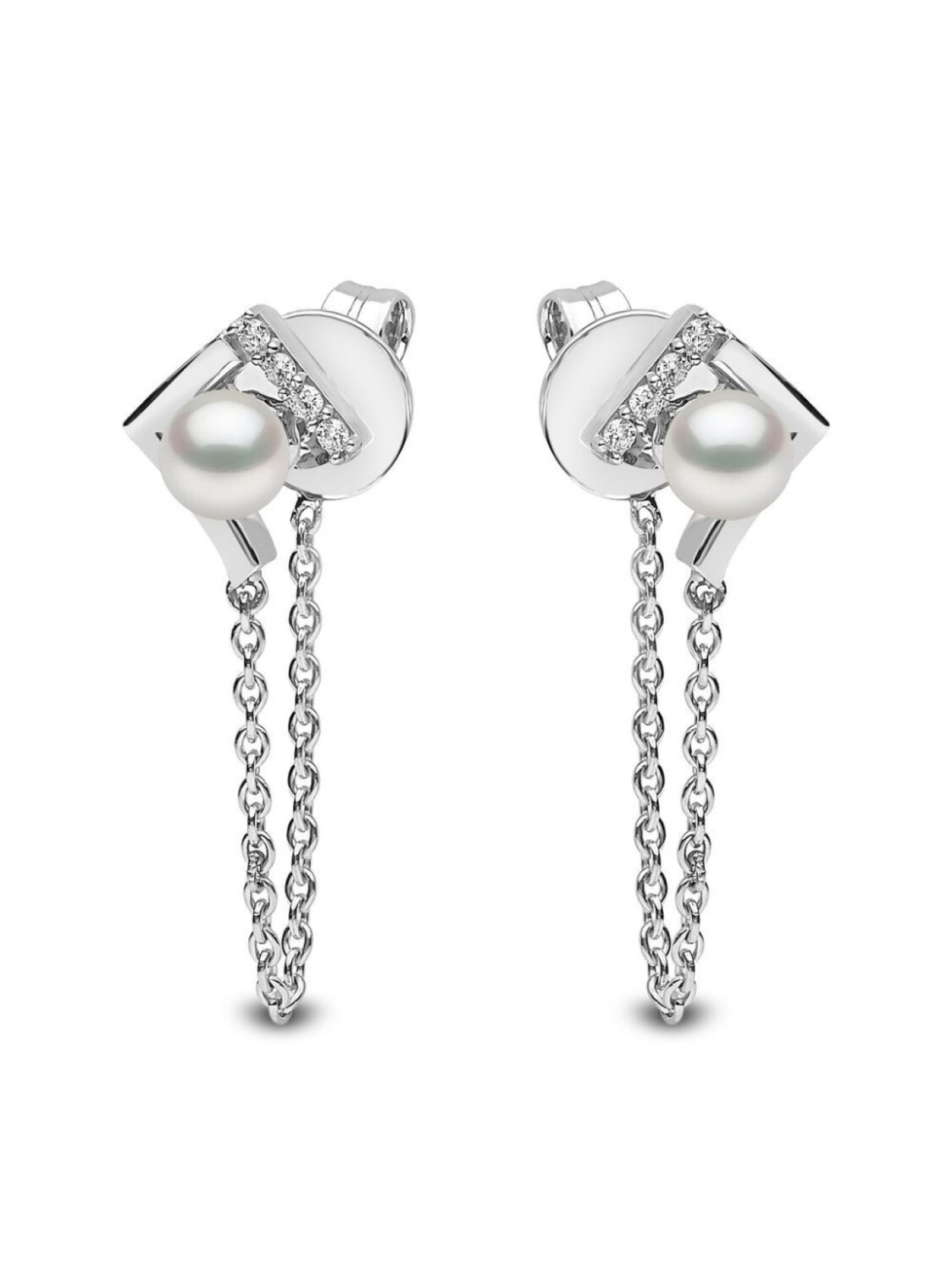 

Золотые серьги Trend с жемчугом и бриллиантами Yoko London, серебряный