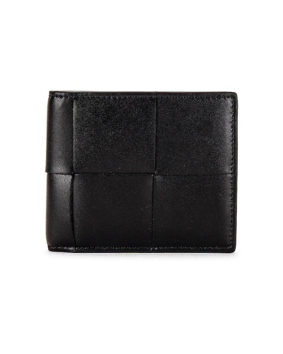 

Кошелек Bottega Veneta Urban Leather Billfold, цвет Black & Silver