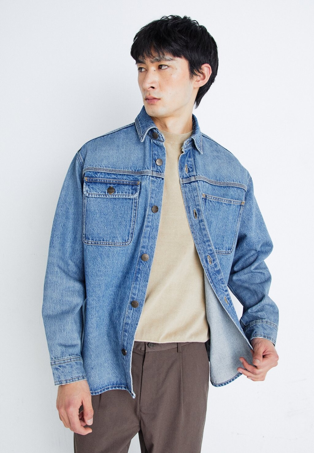 

Рубашка JJISCOTT JJOVERSHIRT Jack & Jones, цвет blue denim