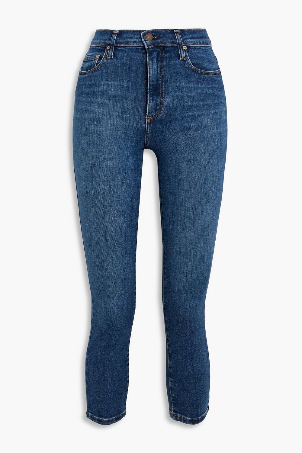 

Укороченные джинсы скинни Siren с высокой посадкой Nobody Denim, синий