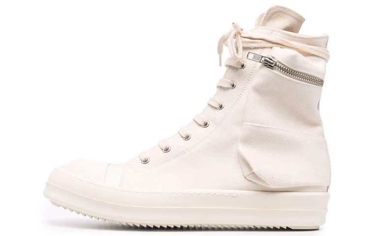 

Кеды мужские высокие белые Rick Owens Drkshdw