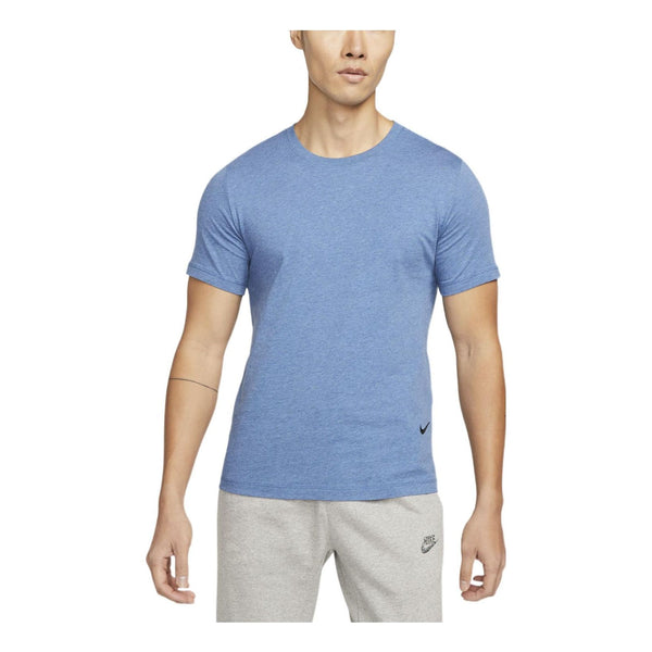 Футболка Men's Nike Solid Color Minimalistic Casual Short Sleeve Blue T-Shirt, мультиколор