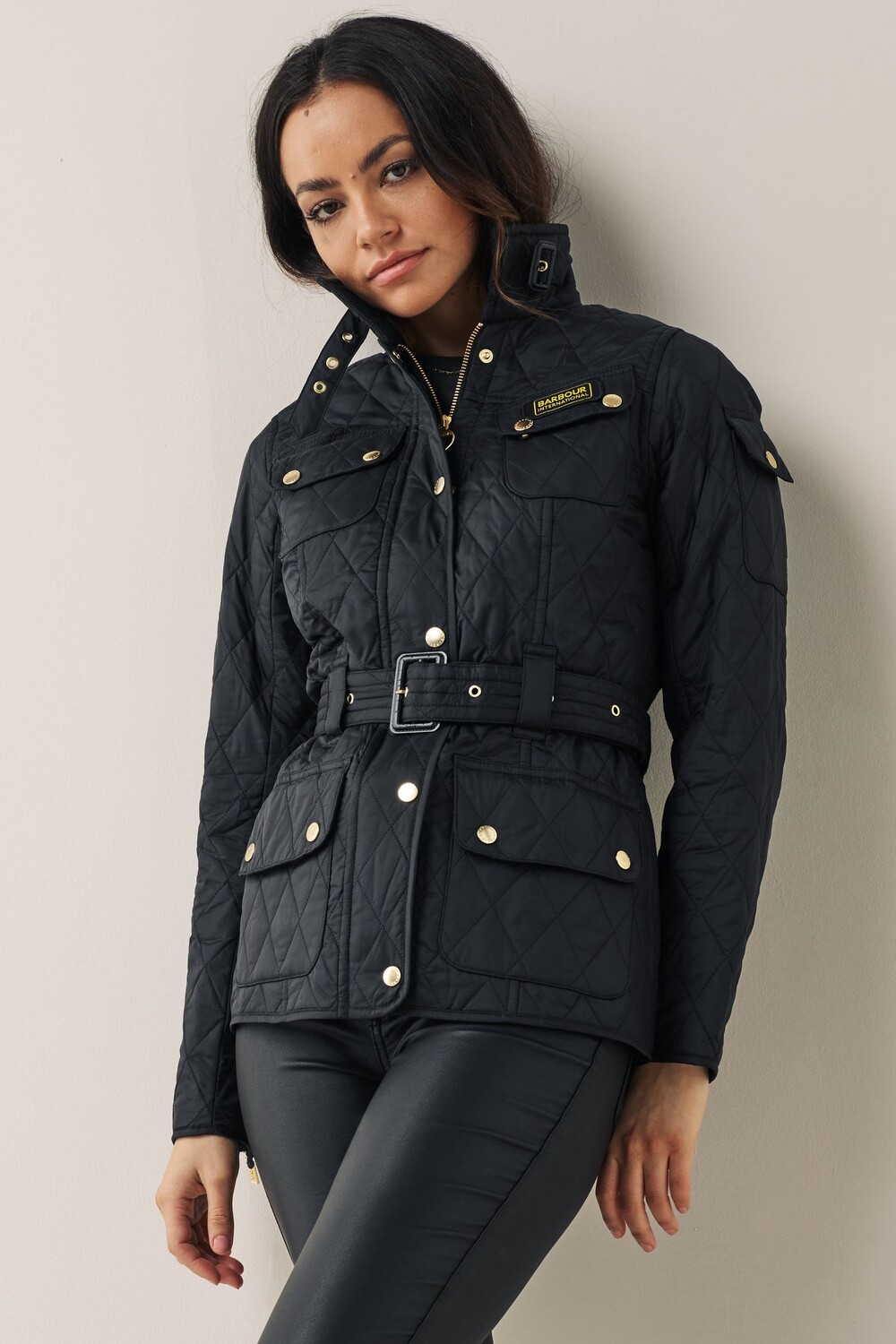 

Стеганая куртка полярная Barbour International, черный