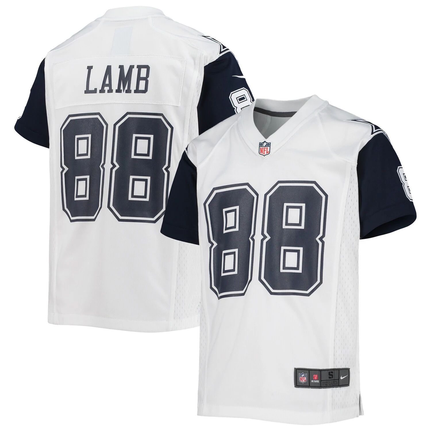 Молодежная футболка Nike CeeDee Lamb White Dallas Cowboys Alternate Game Nike