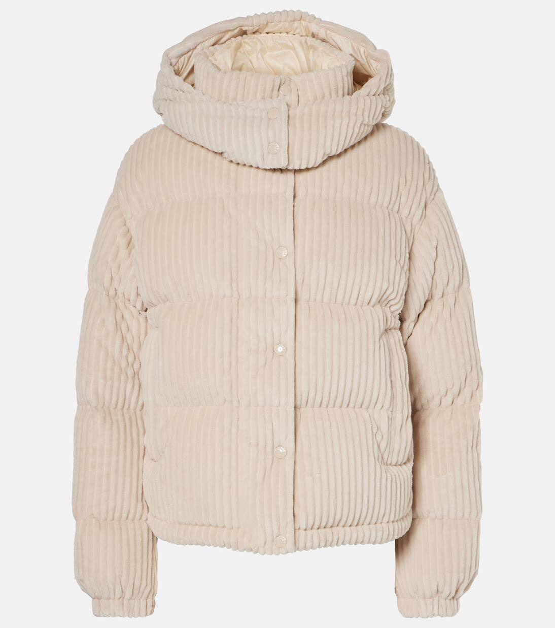 

Пуховик Daos из вельвета Moncler, белый