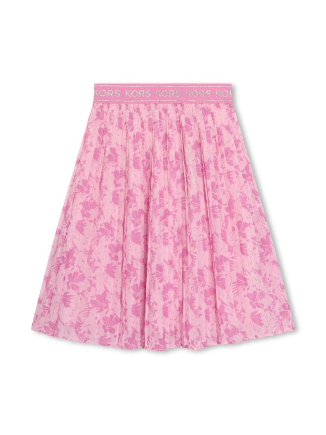 

Michael Kors Kids юбка миди с цветочным принтом и складками, розовый