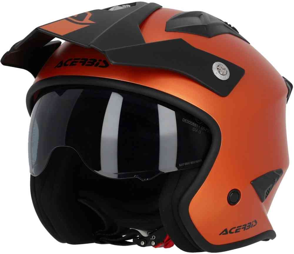 Aria Реактивный шлем металлик Acerbis, оранжевый матовый