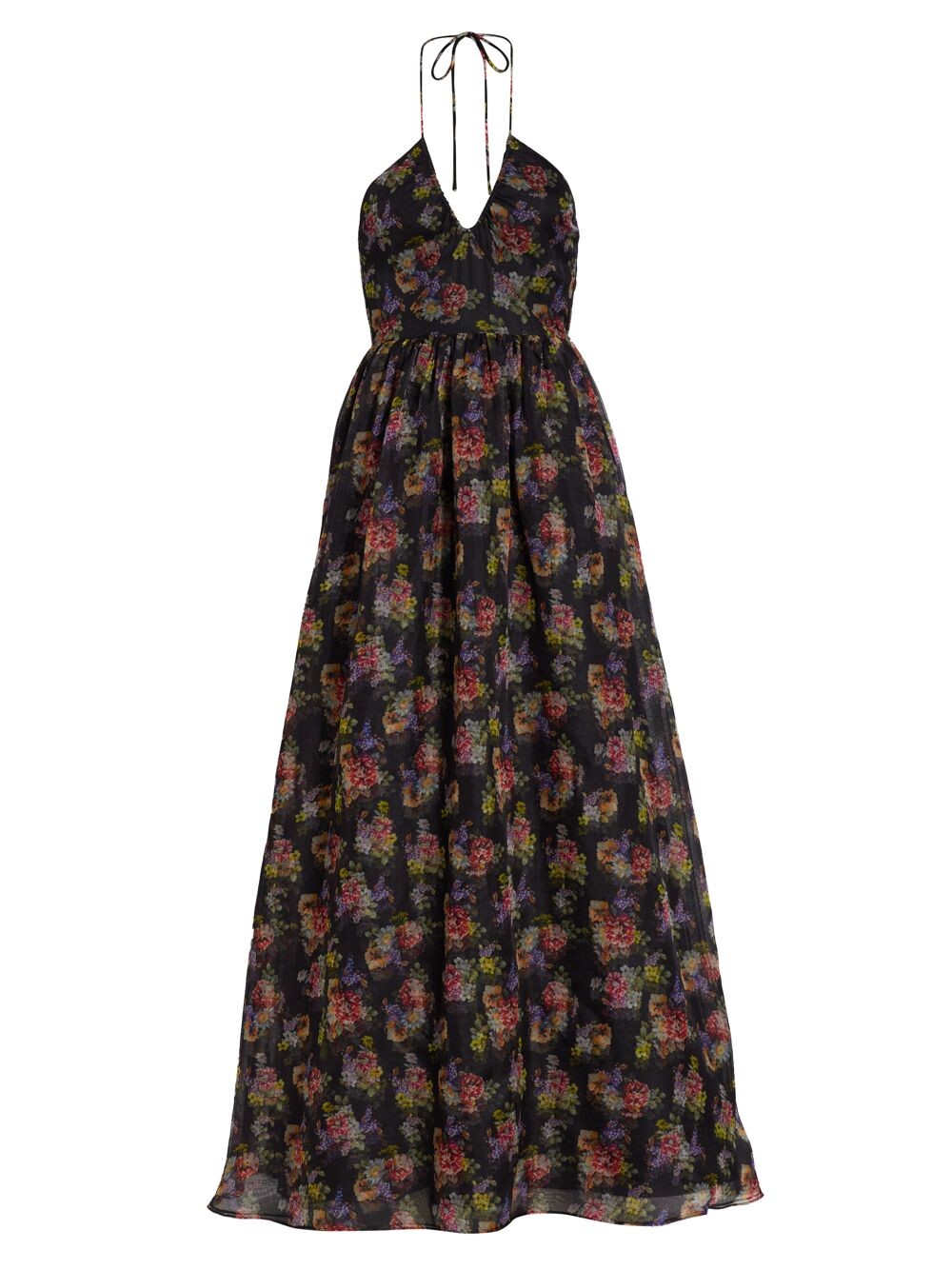 

Платье принцессы с цветочным принтом Saori Alice + Olivia, черный