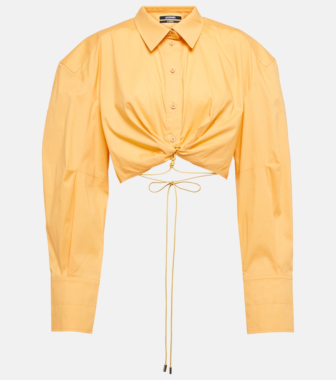 

Рубашка La Chemise Plidao из хлопкового поплина JACQUEMUS, желтый