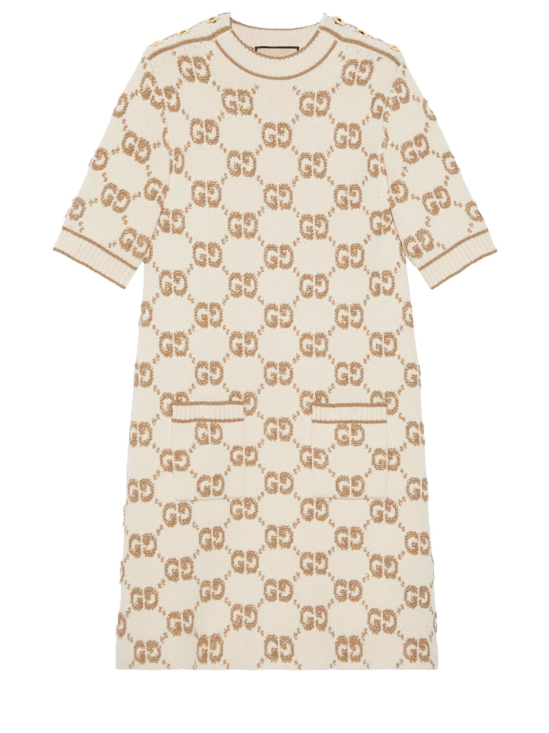 

Платье Gucci GG wool bouclé, кремовый