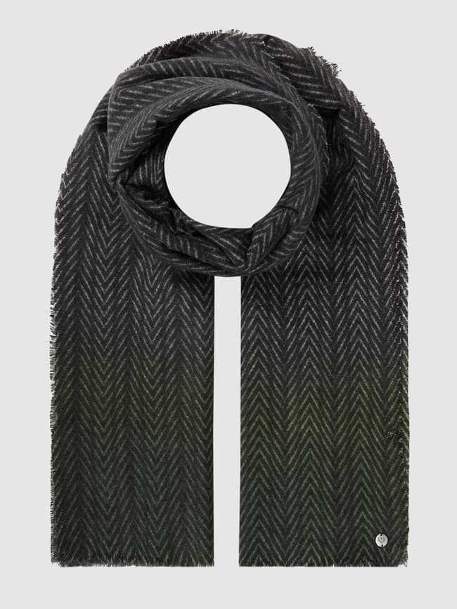 Градиентный шарф Fraas, темно-зеленый цена и фото