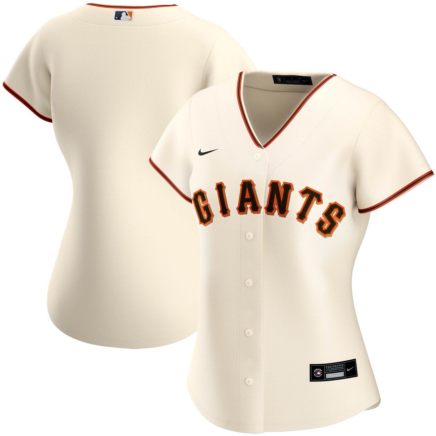 

Женская футболка кремового цвета Nike San Francisco Giants Home Replica Team Джерси Nike, Бежевый