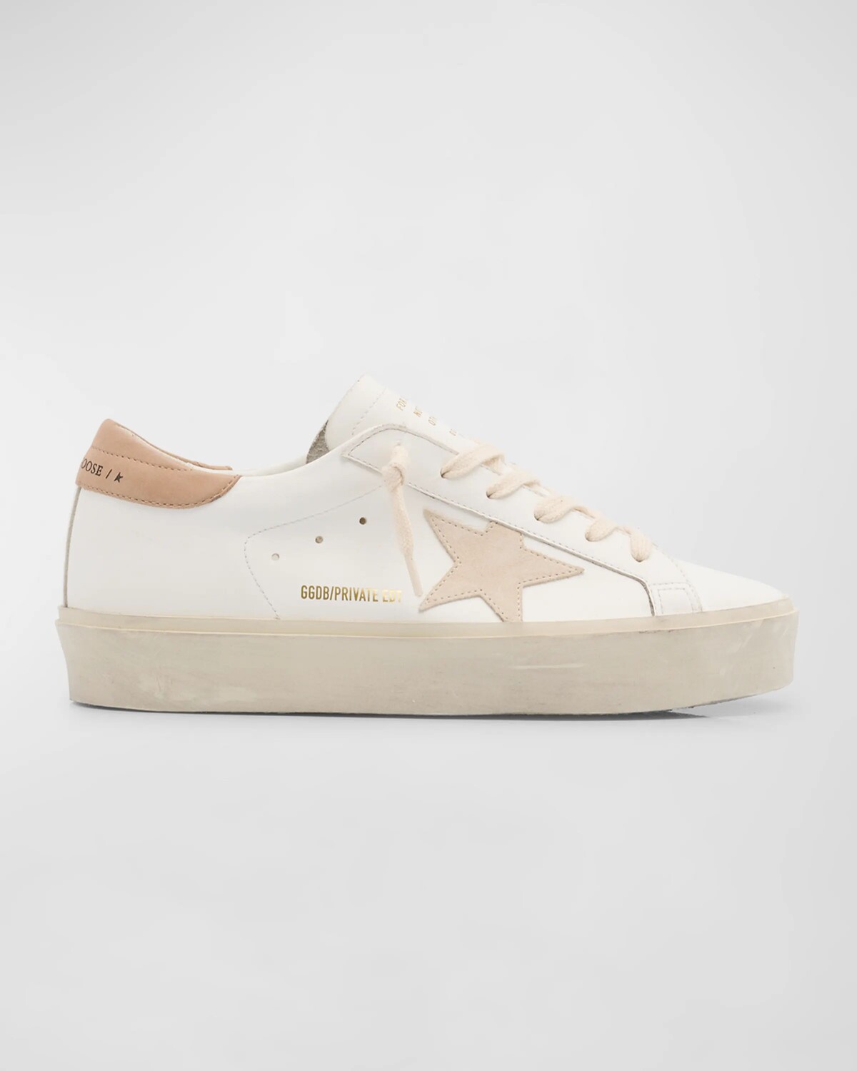 

Кожаные низкие кеды Hi Star Golden Goose, цвет White Seedpearl Beige