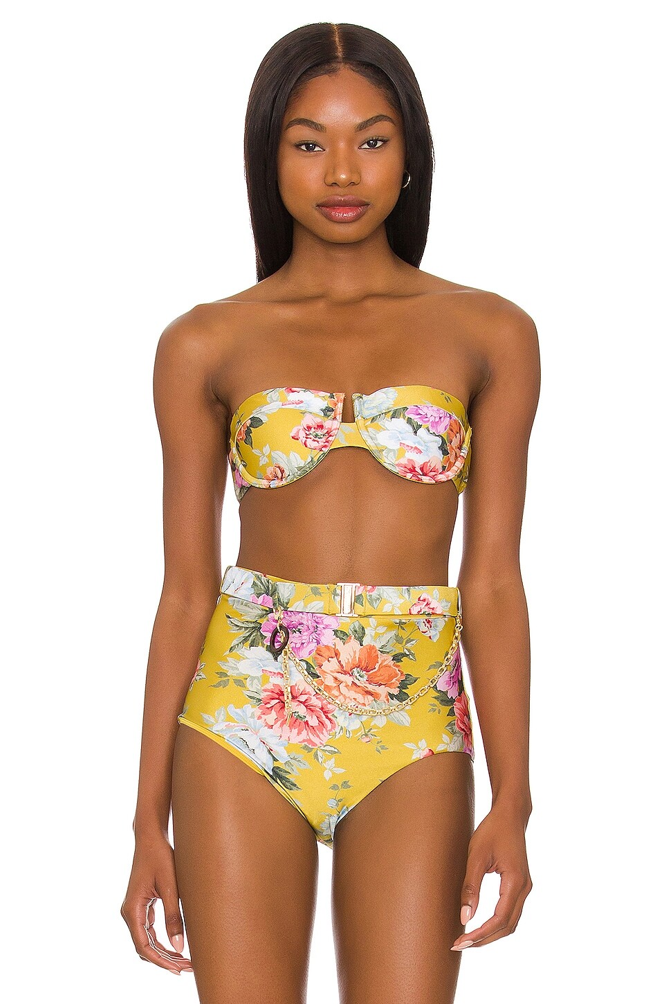 

Топ бикини Zimmermann Balconette, цвет Mustard Rose