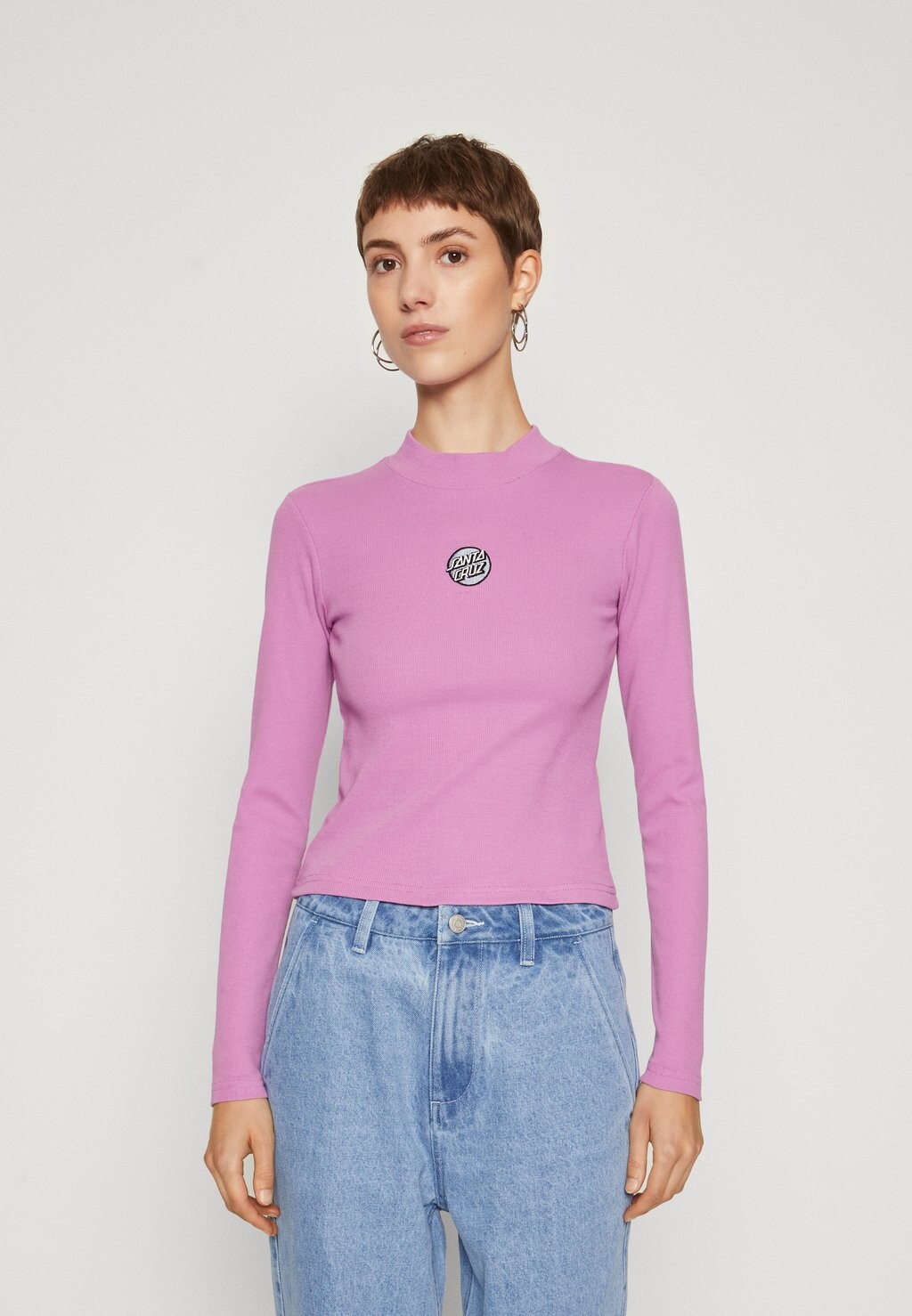 

Футболка с длинными рукавами OTHER DOT MOCK NECK Santa Cruz, лиловый цвет, Розовый