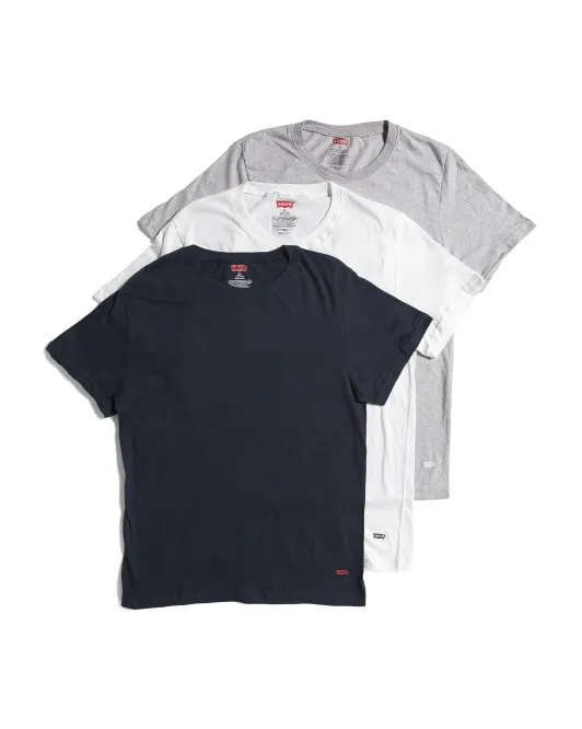 

3 пары футболок с круглым вырезом Levis, цвет Multi