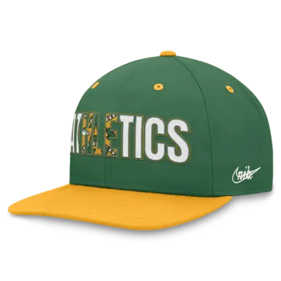 

Бейсболка Nike Oakland Athletics Pro Cooperstown, цвет Green/Yellow