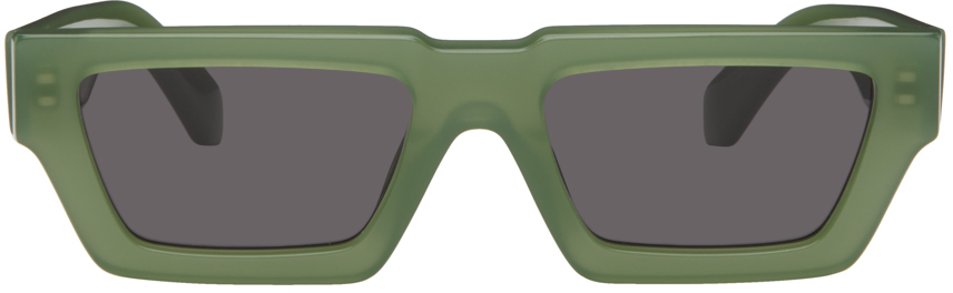 солнцезащитные очки 71 зеленый Зеленые солнцезащитные очки Manchester Off-White
