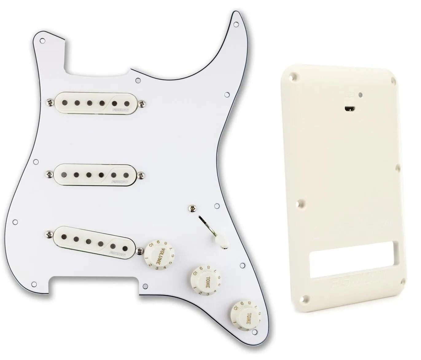 

Накладка Fishman Fluence Stratocaster Loaded — белая с аккумулятором