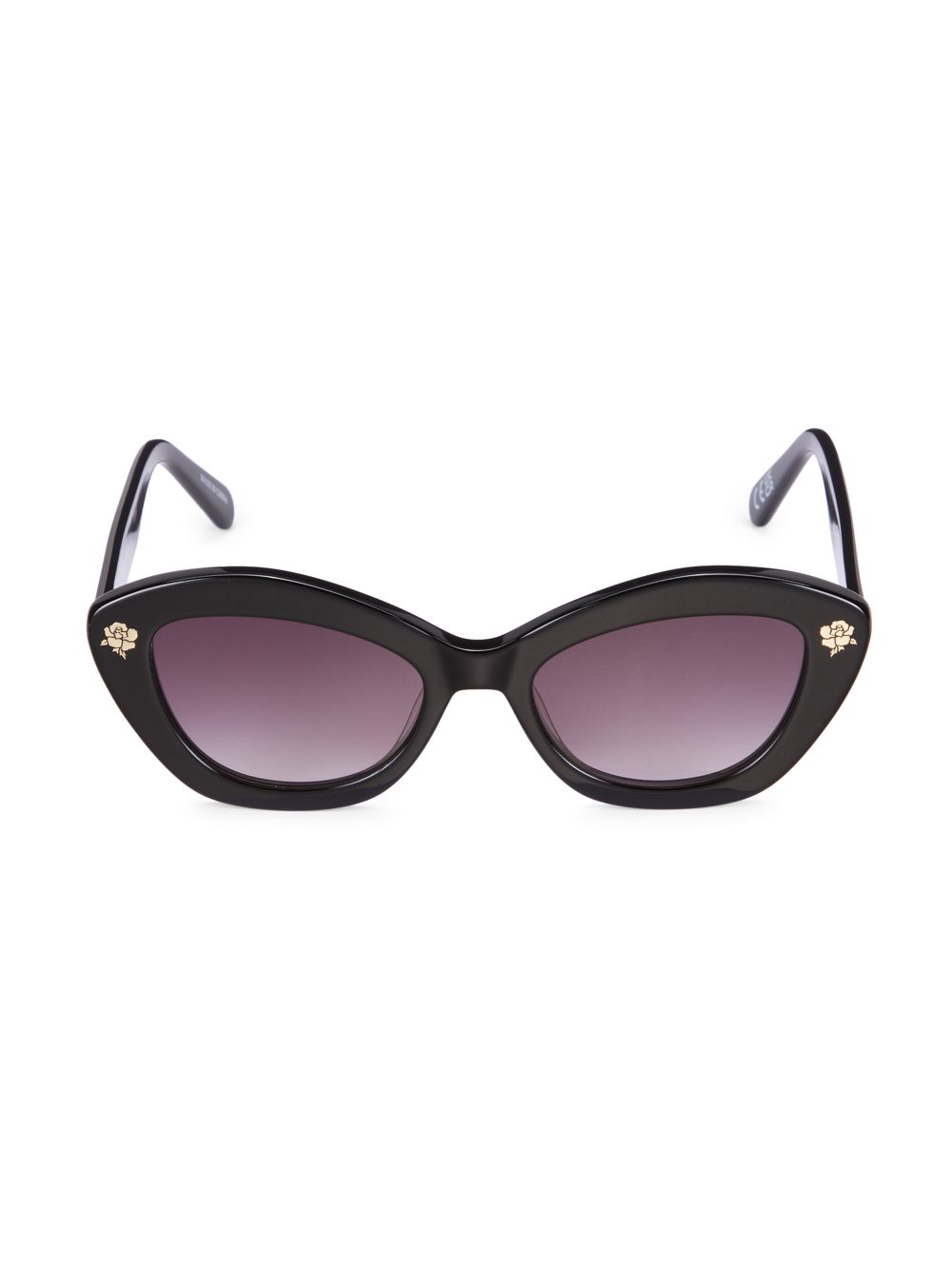 Солнцезащитные очки кошачий глаз Hessel 53MM LoveShackFancy, черный солнцезащитные очки loveshackfancy eunice цвет haven
