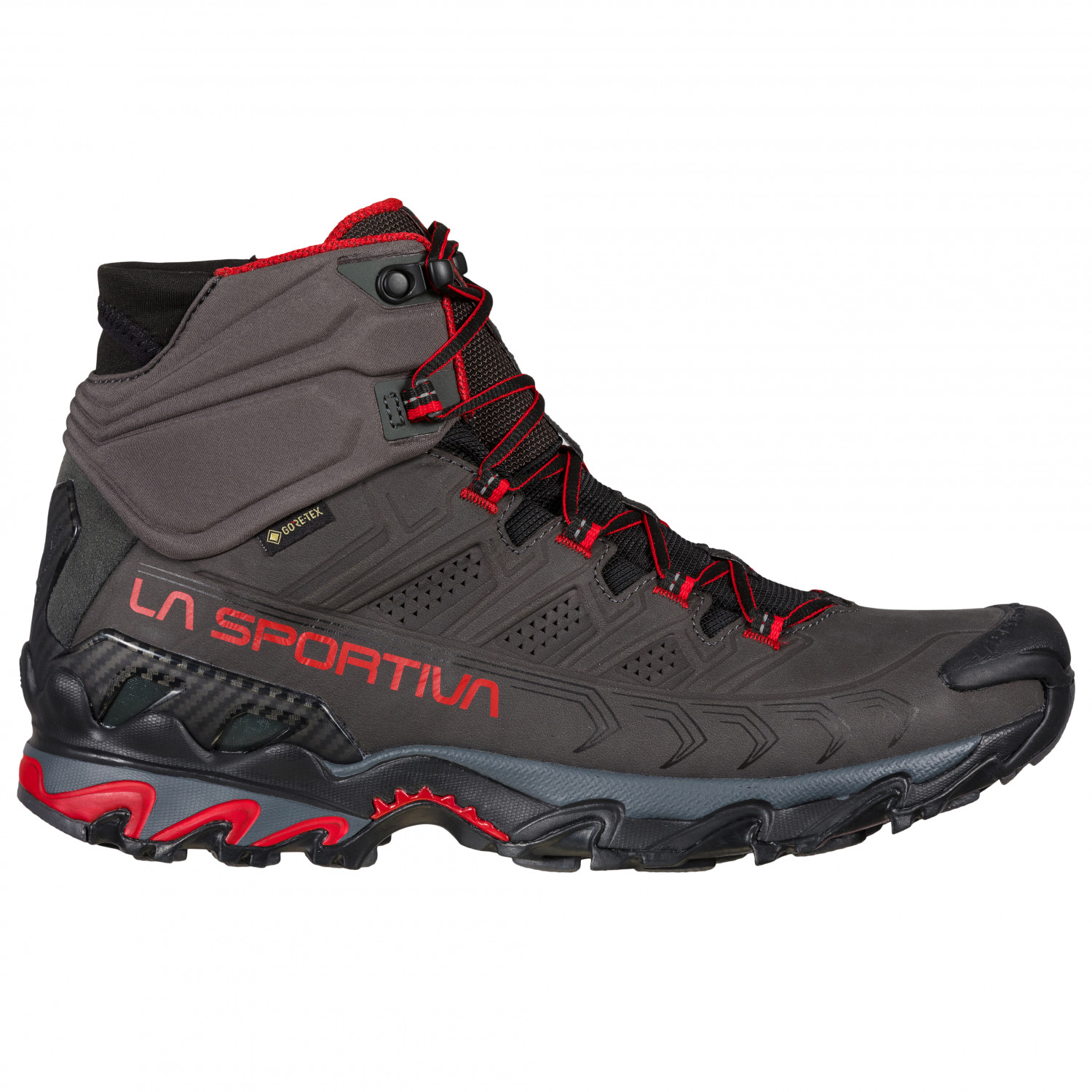 Ботинки для прогулки La Sportiva Ultra Raptor II Mid Leather GTX, цвет Carbon/Tango Red