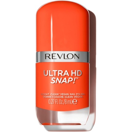 

Лак для ногтей Revlon Ultra HD Snap, долговечный, веганская формула, быстросохнущий, один слой, полное покрытие, цвет, 8 мл, Hot Stuff 007, унисекс