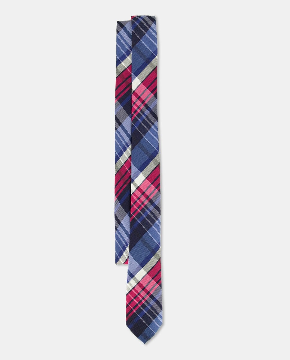 

Жаккардовый галстук в клетку Easy Wear, синий