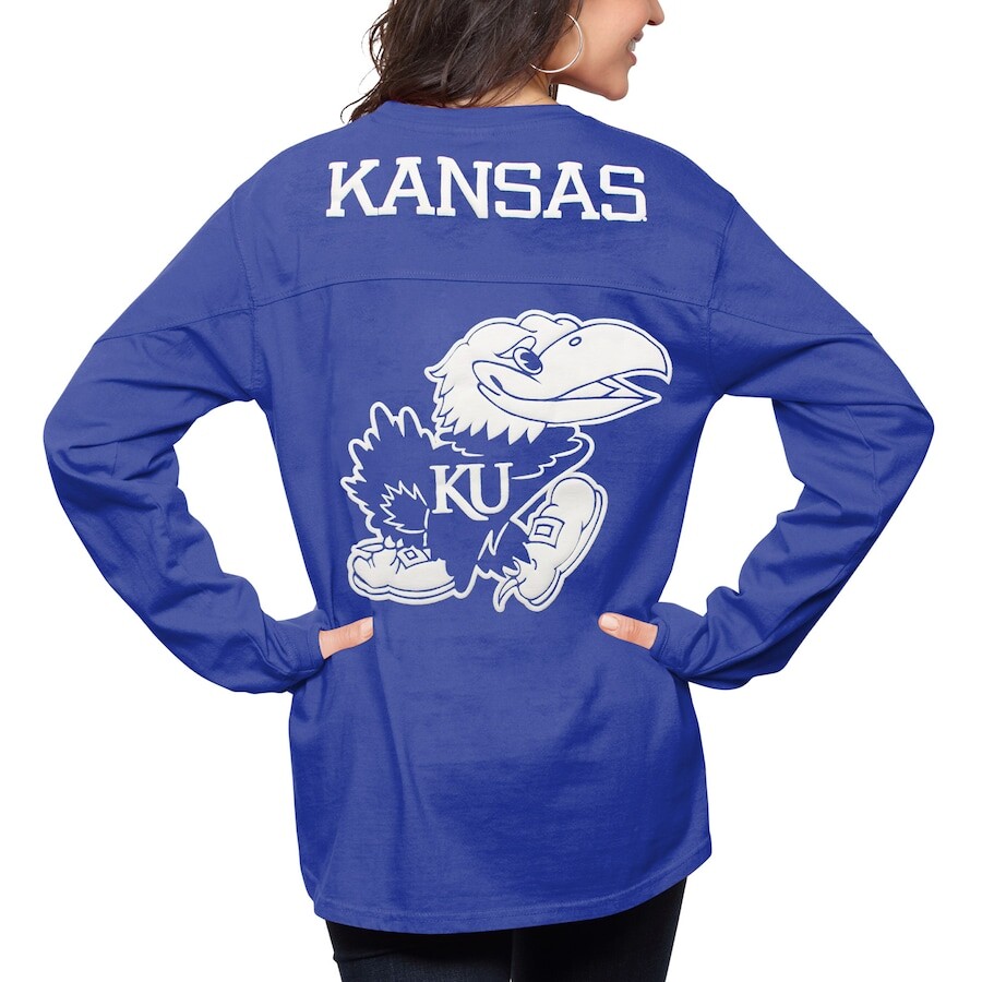 

Футболка с длинным рукавом Pressbox Kansas Jayhawks, роял