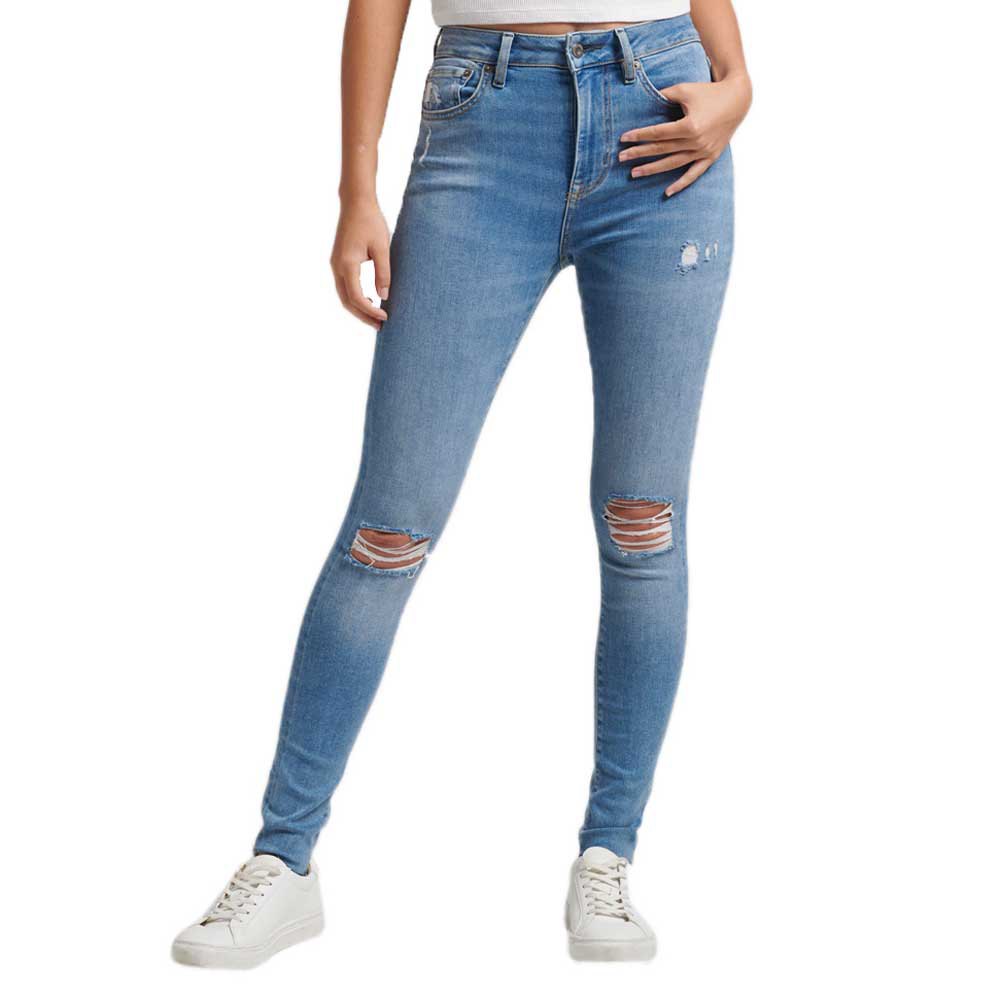 Джинсы Superdry Vintage High Rise Skinny, синий