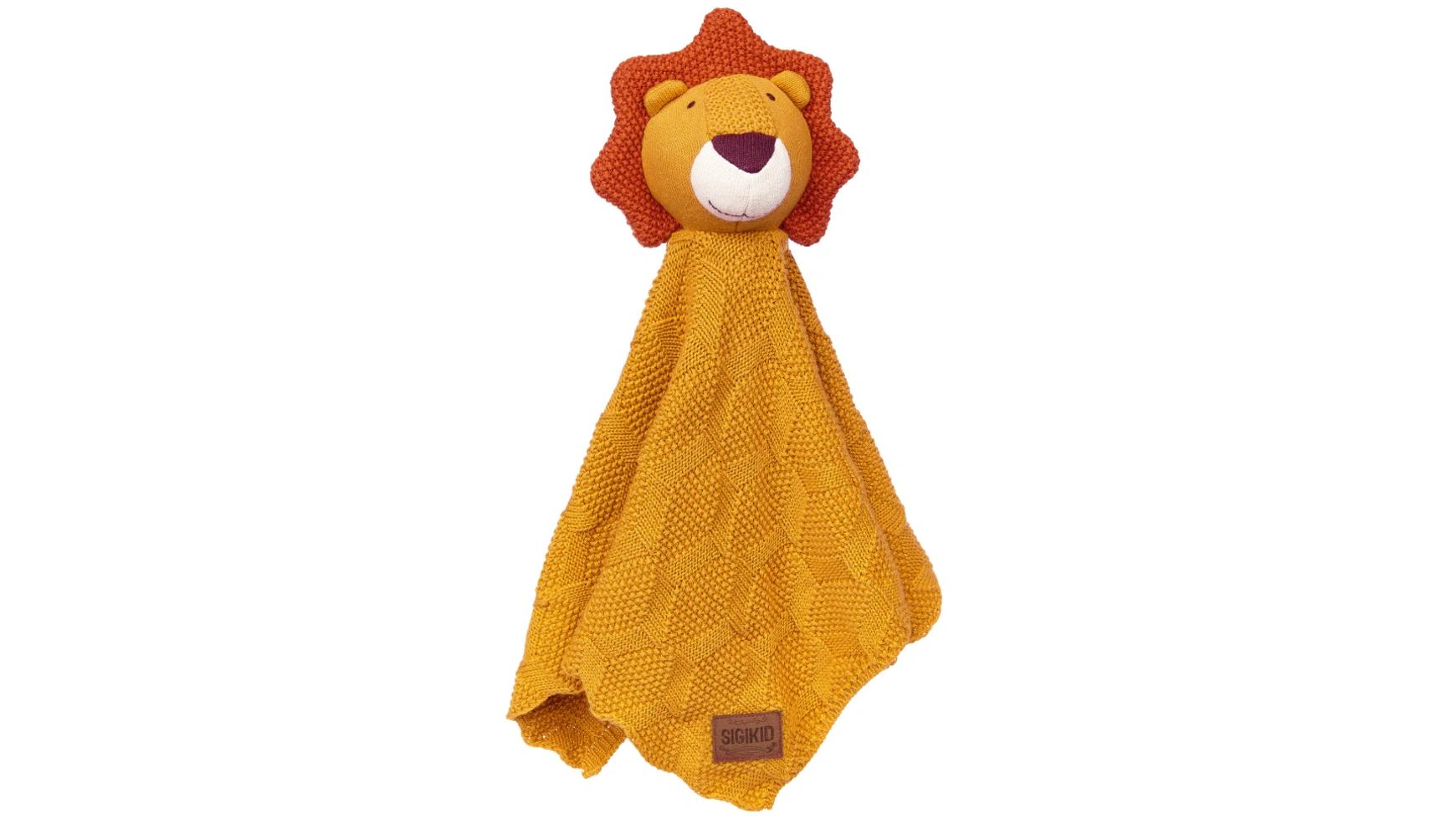 Детское вязаное комфортное одеяло лев Sigikid ностальгия лев