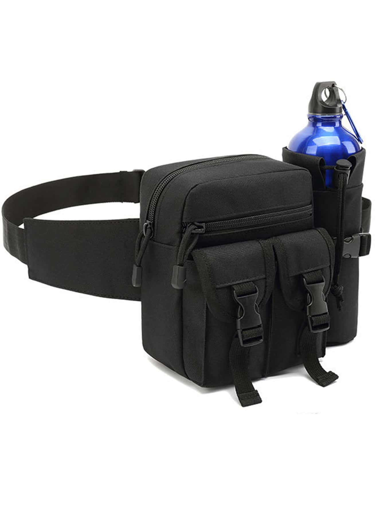 Мужская поясная поясная сумка для кемпинга, черный водонепроницаемая нагрудная сумка для кемпинга пешего туризма занятий спортом на открытом воздухе путешествий мужская нагрудная сумка