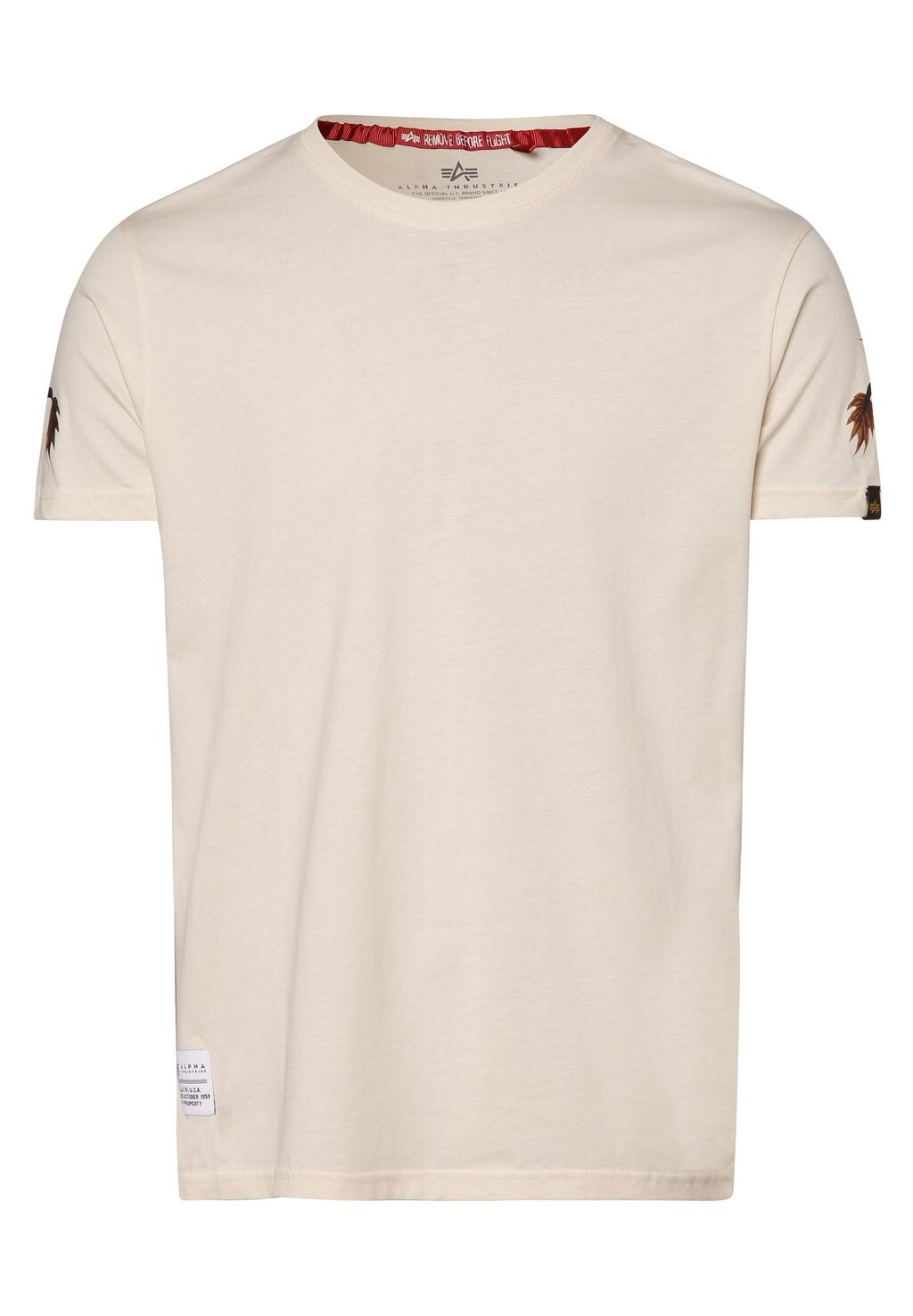

Футболка с принтом Alpha Industries, бежевый
