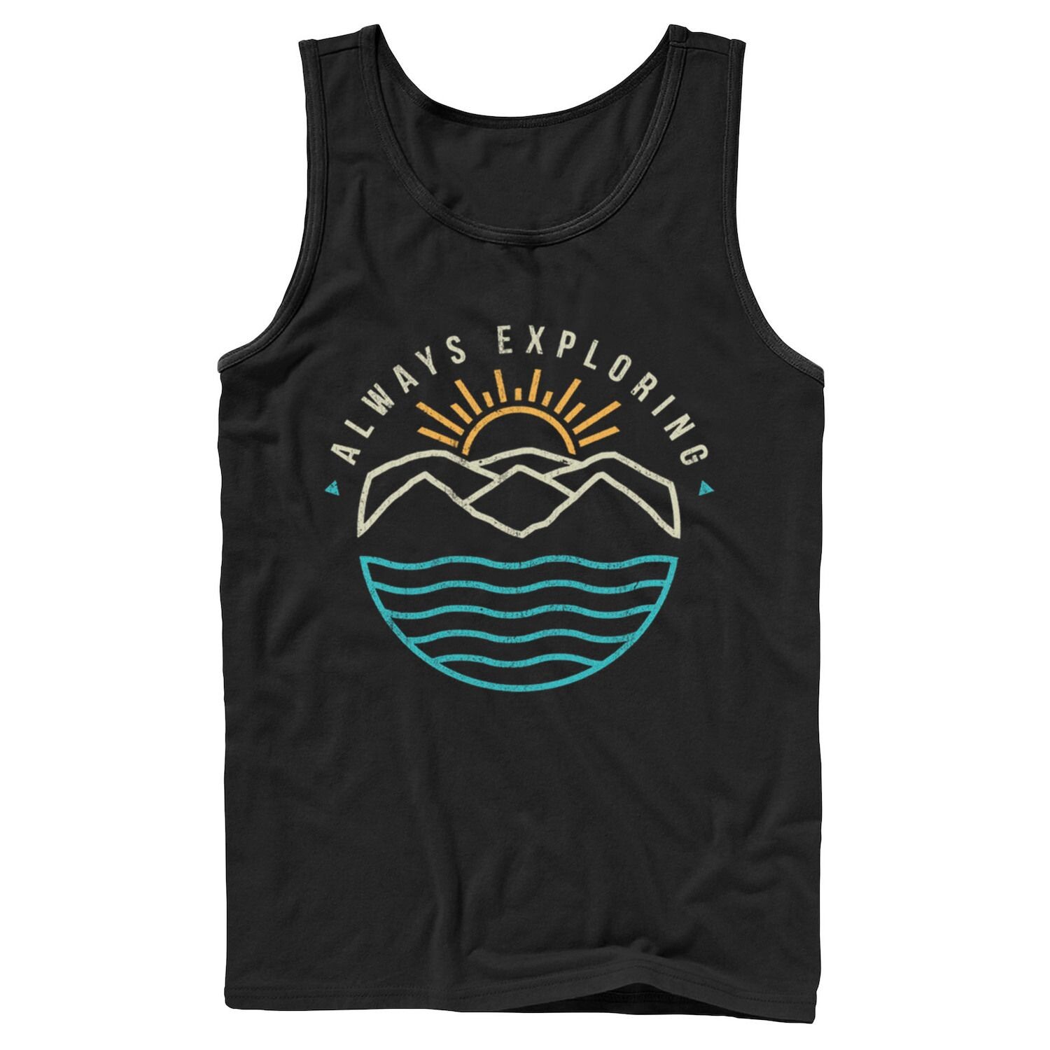 

Мужская майка Always Research Ocean and Mountains Licensed Character