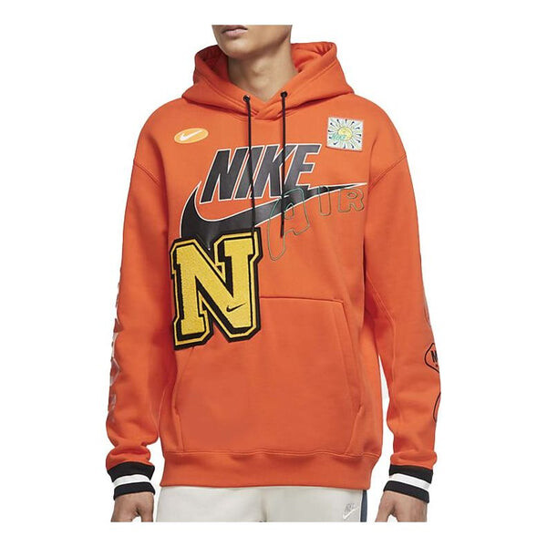 

Толстовка Nike Large Logo Alphabet Printing Long Sleeves Orange, оранжевый