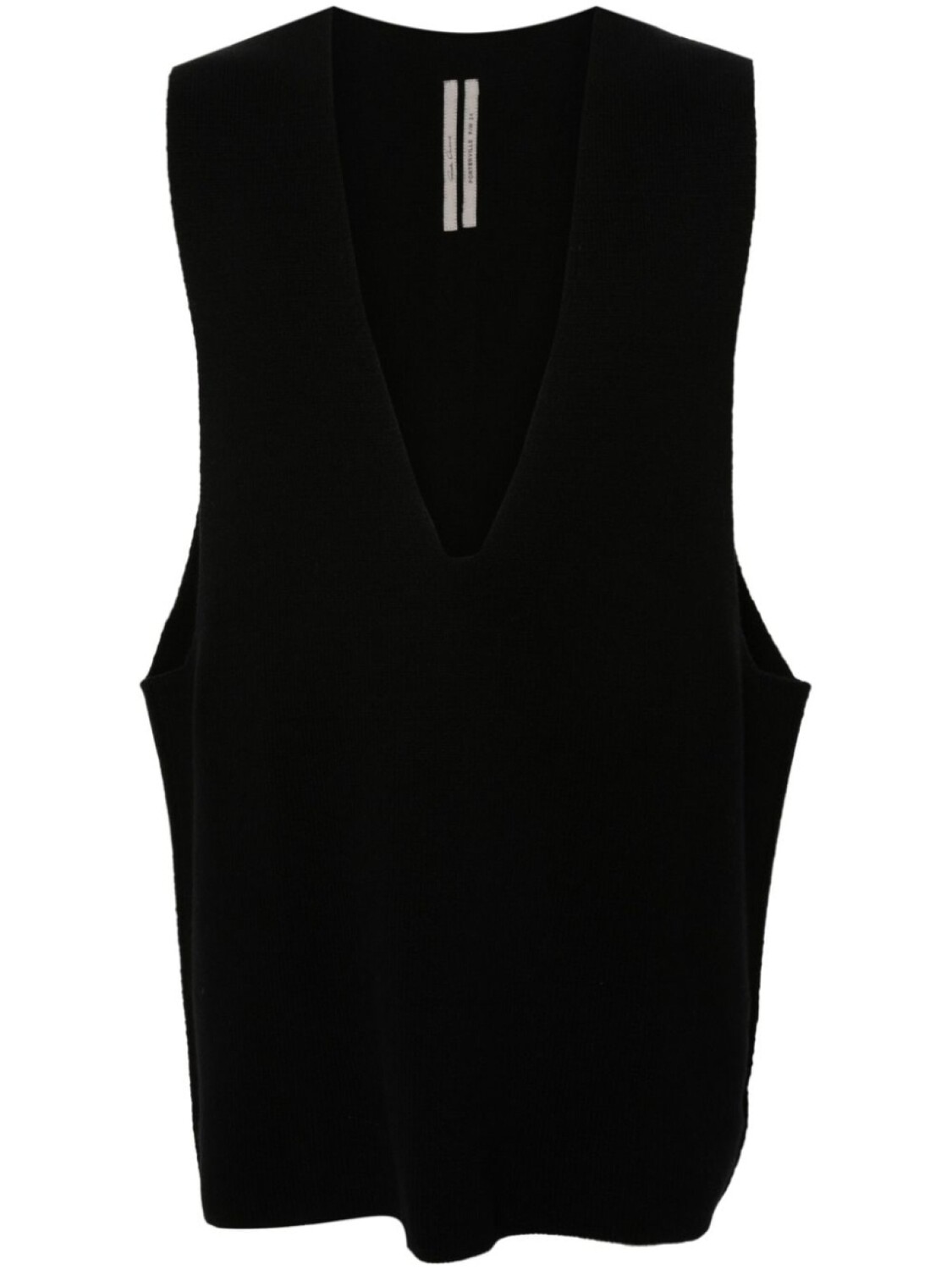 

Rick Owens жилет V Tank тонкой вязки, черный