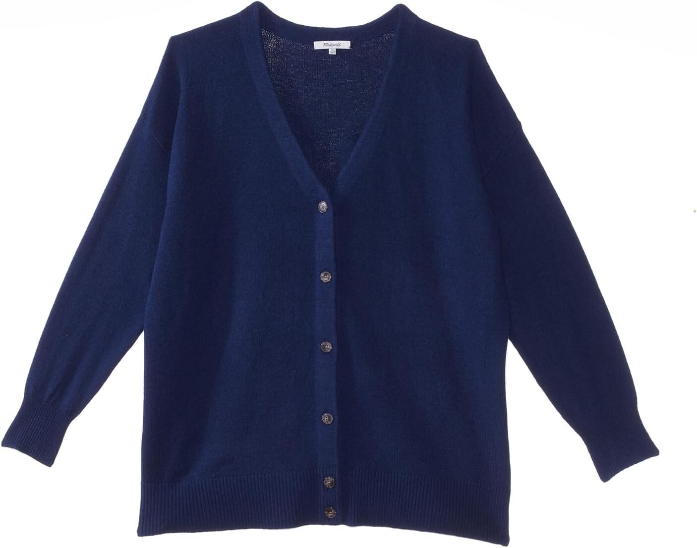 Свитер Plus V-Neck Relaxed Cardigan Madewell, цвет Heather Indigo