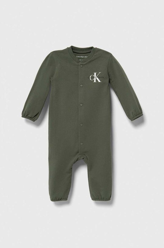 цена Детский комбинезон Calvin Klein Jeans, зеленый
