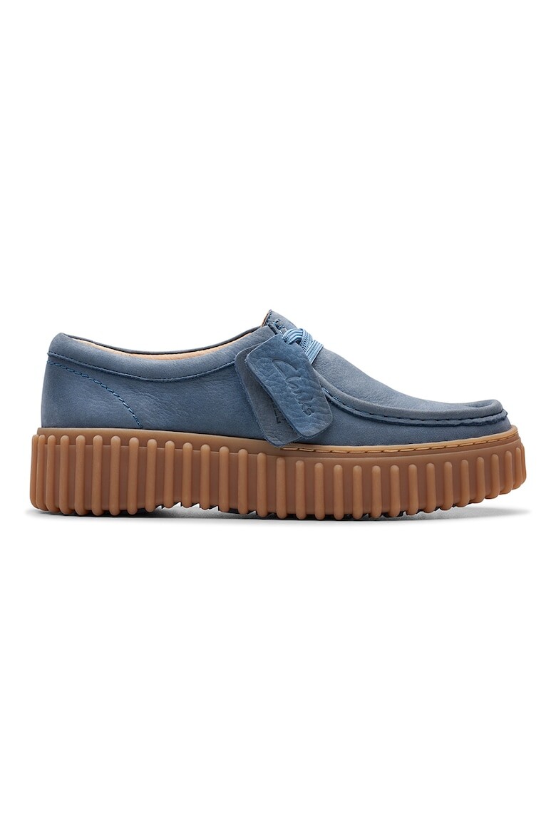 

Мокасины Torhill из нубука с солидным дизайном Clarks, синий