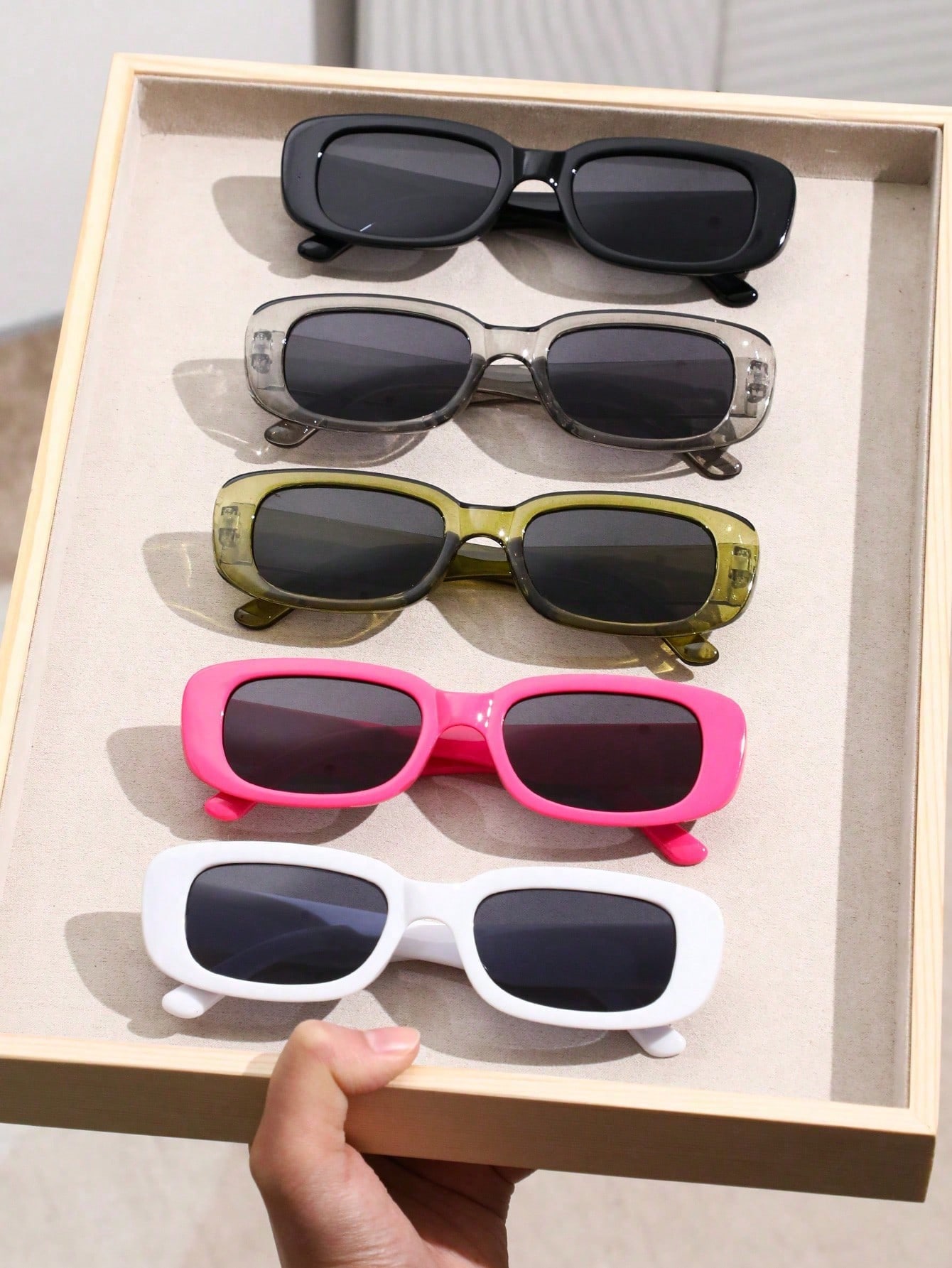 цена Женские модные солнцезащитные очки в квадратной оправе в стиле бохо