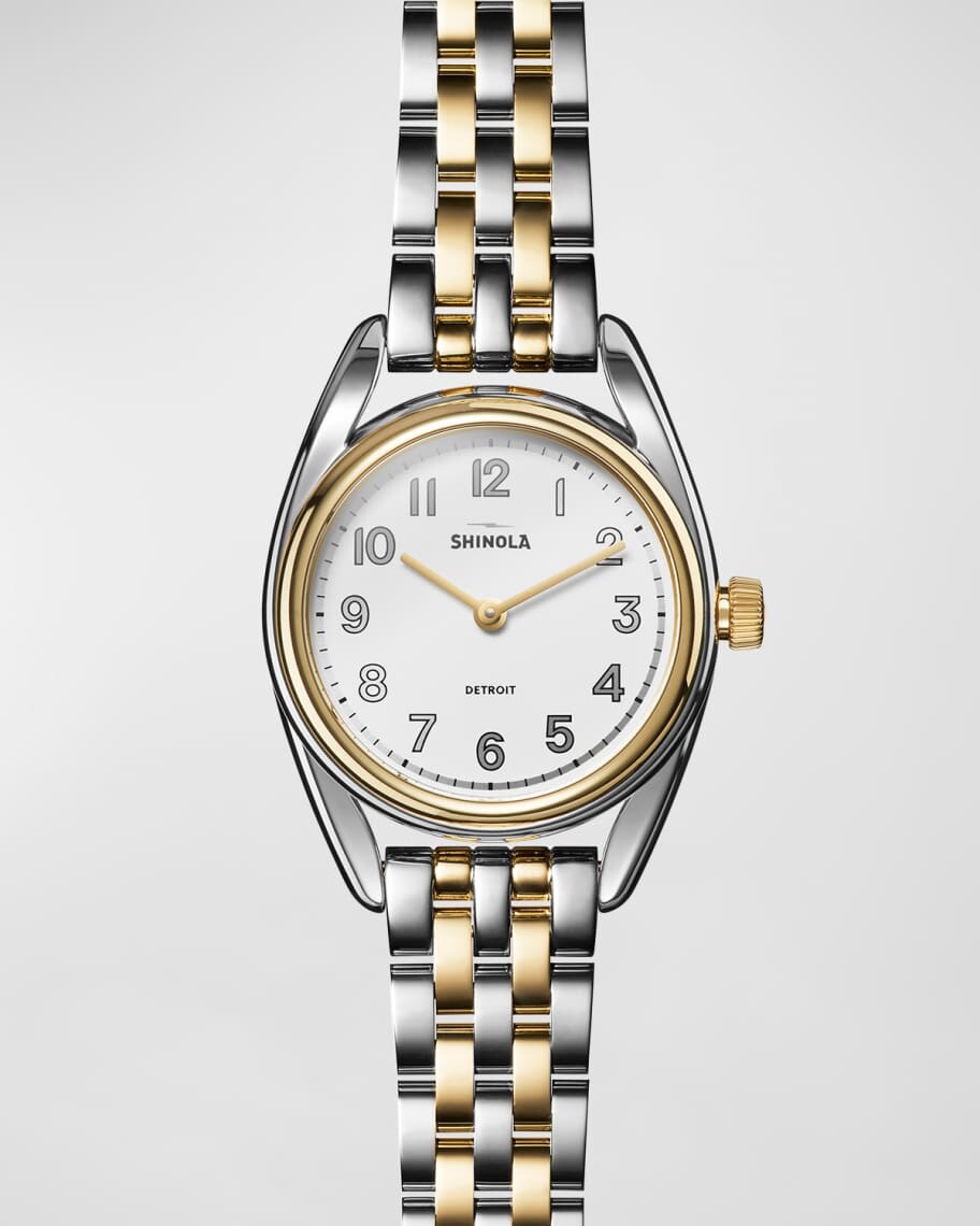 

Часы Derby с двухцветным браслетом, 30 мм Shinola