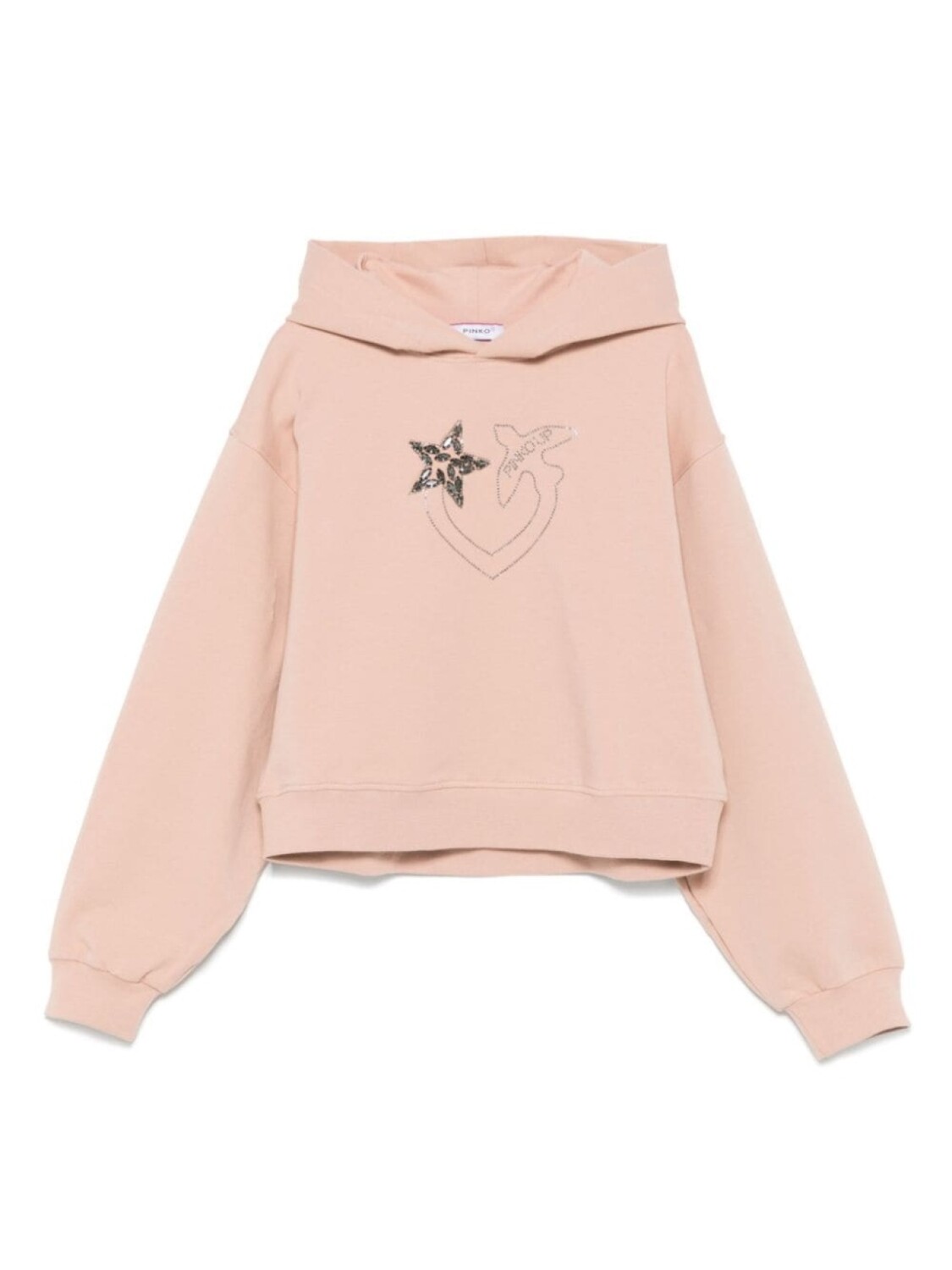 

Pinko Kids флисовое худи, розовый